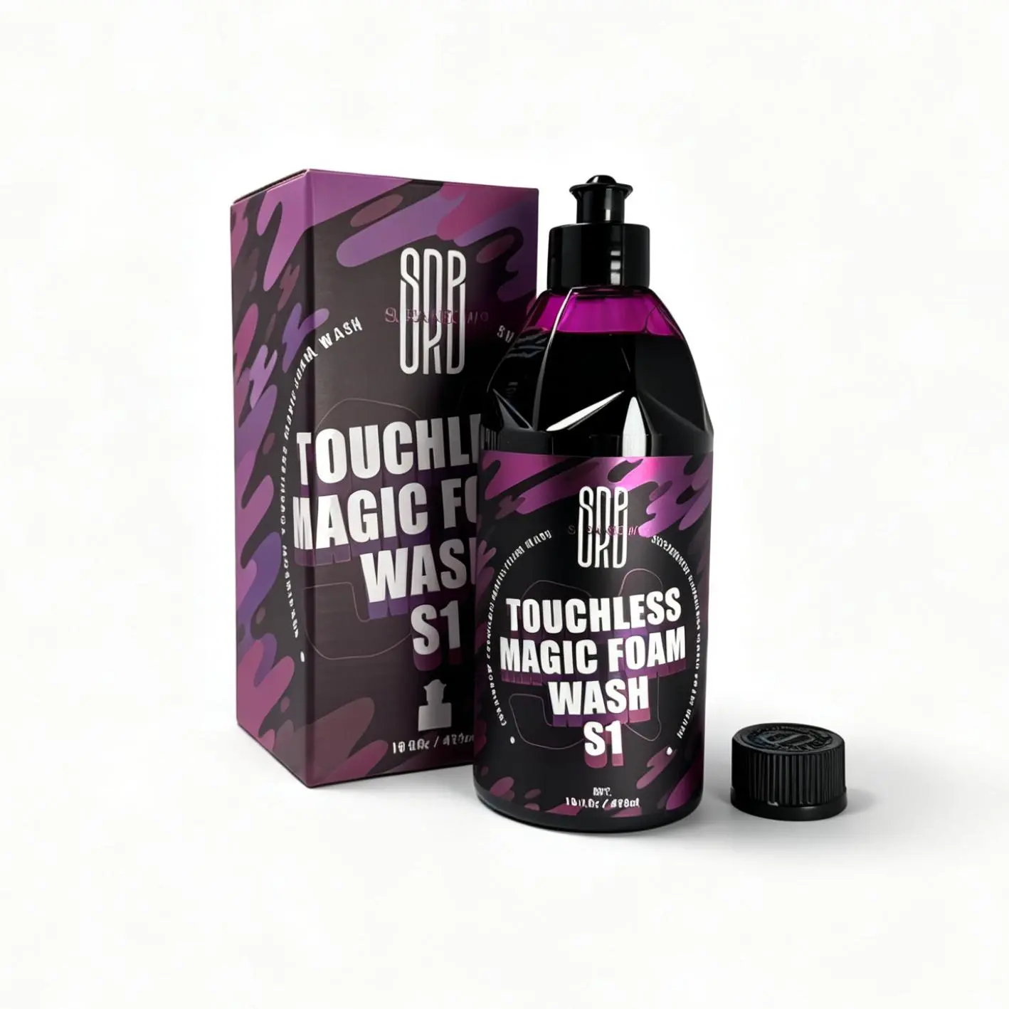 SRB SURAINBOW S1 Touchless Magic Foam Pre-Wash - No Scratch High Foam Snow Foam Car Wash Shampoo for Auto Detailing & All Vehicles