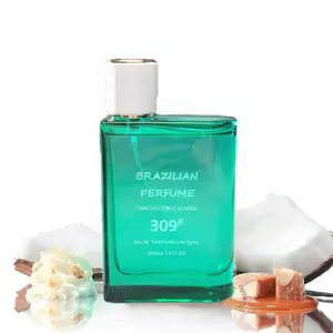 100ml Brazilian 309# Long Lasting Perfume - Women's Coconut & Vanilla EDT Fragrance Spray, Tropical Sweet Scent, Ideal Gift for Her