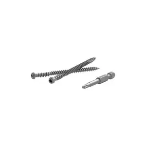 212 MAIN Fastenmaster TrapEase Strip-Resistant Fasteners, 2.5 in. Torx TTAP Star Head Zinc Carbon Steel Composite Deck Screws, 350-Count Box (5000257)