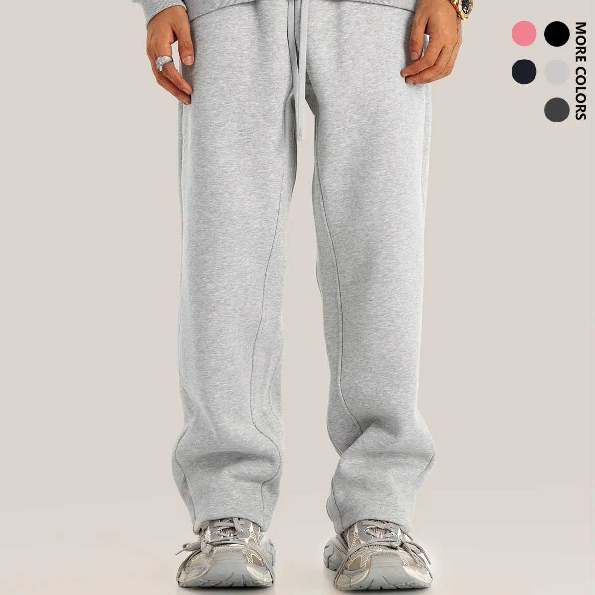 Men’s jogging pants – men’s loose sports pants with drawstring, casual style, suitable for outdoor use in autumn and winter.Comfortable and soft, perfect for hiking, aerobic running, sports, and fitness—versatile uses.Material: 50% cotton + 50% polyester