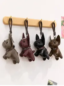 Adorable French Bulldog Bag Charm Keychain, Cute Dog Pendant Creative Key Chain, Keychain for Bags, Birthday Festival Gift, All Seasons Accessory