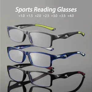 Men's Rectangular Full Frame Fashion Reading Glasses, Stylish Casual Design for Business Commute & Daily Wear, Set of 3 Pieces, Reading Eyeglasses