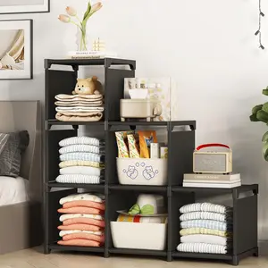Closet Organizers & Storage Solution: 6-Cube Modular Storage Organizer - Portable Closet Shelving Unit & Cabinet Ideal for Bedrooms, Living Rooms & Offices Rack Lightweight Deals For You Days