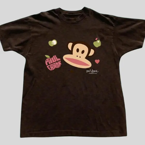 Paul Frank fruit Monkey Shirt, Vintage Y2K Style, Retro 2000s Fashion