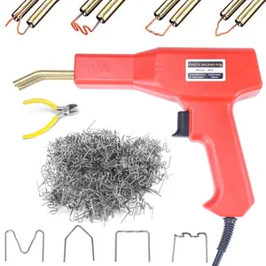 Plastic Welding Kit for Car Bumper Repair, Plastic Welding Torch Welding Kit, Hot Stapler with Staples and Plier, Soldering Equipment, Handheld Plastic Welder
