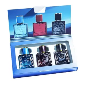 3-Piece Men's Fragrance Cift Set:Ocean Breeze, Cedarwood & Amber Eau DeToilette,3Oml Portable Perfume Bottles for Travel
