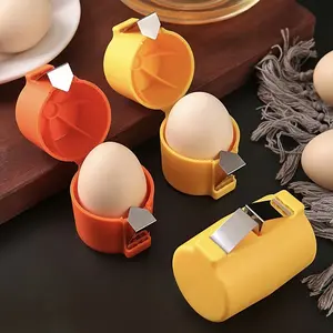 2pcs High-Quality Food-Grade Portable Quick Egg Peeler, Easy Shell Separator, Eggshell Cracker, Egg Beater, Egg White Separator, Kitchen Egg Opener, Suitable for Raw and Cooked Eggs, for Quick Shelling in the Kitchen, Suitable for Kitchen