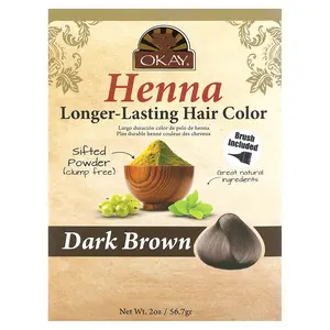 Okay Pure Naturals Henna, Long-Lasting Hair Color, Dark Brown , 2 oz (56.7 g)