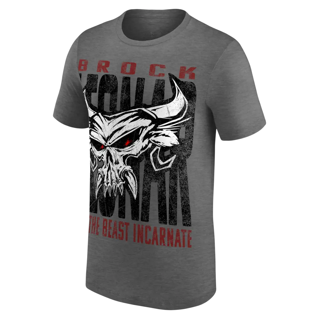 [WWE] Brock Lesnar Brock Beast Incarnate Skull T-Shirt , Retro WWE Graphics Tee, Wrestling Shirt, Gift For Fan , For Men And Women