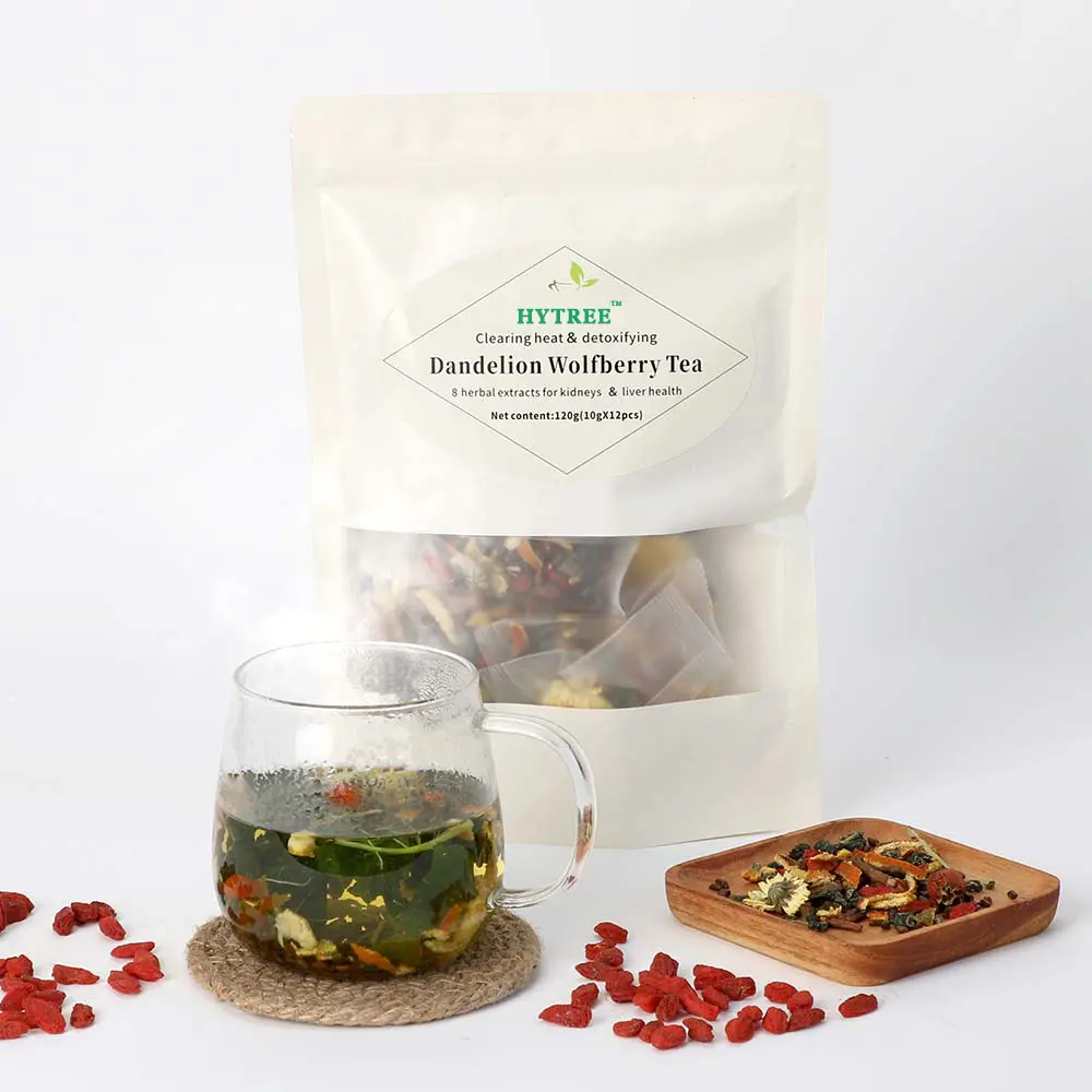 Dandelion  Wolfberry Tea - a Natural Tea that Nourishes the Liver and Kidneys, a Traditional Healthy Tea for Men and Women, 120g Natural Ingredients Individually Packaged