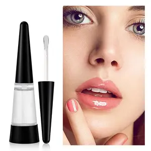 Huasurv Hydrating Lip Balm, Transparent Glossy Juicy Lip Oil, Moisturizing Long-Lasting Care, Soothing Lip Care, Suitable for Dry Lips, Makeup Benefits