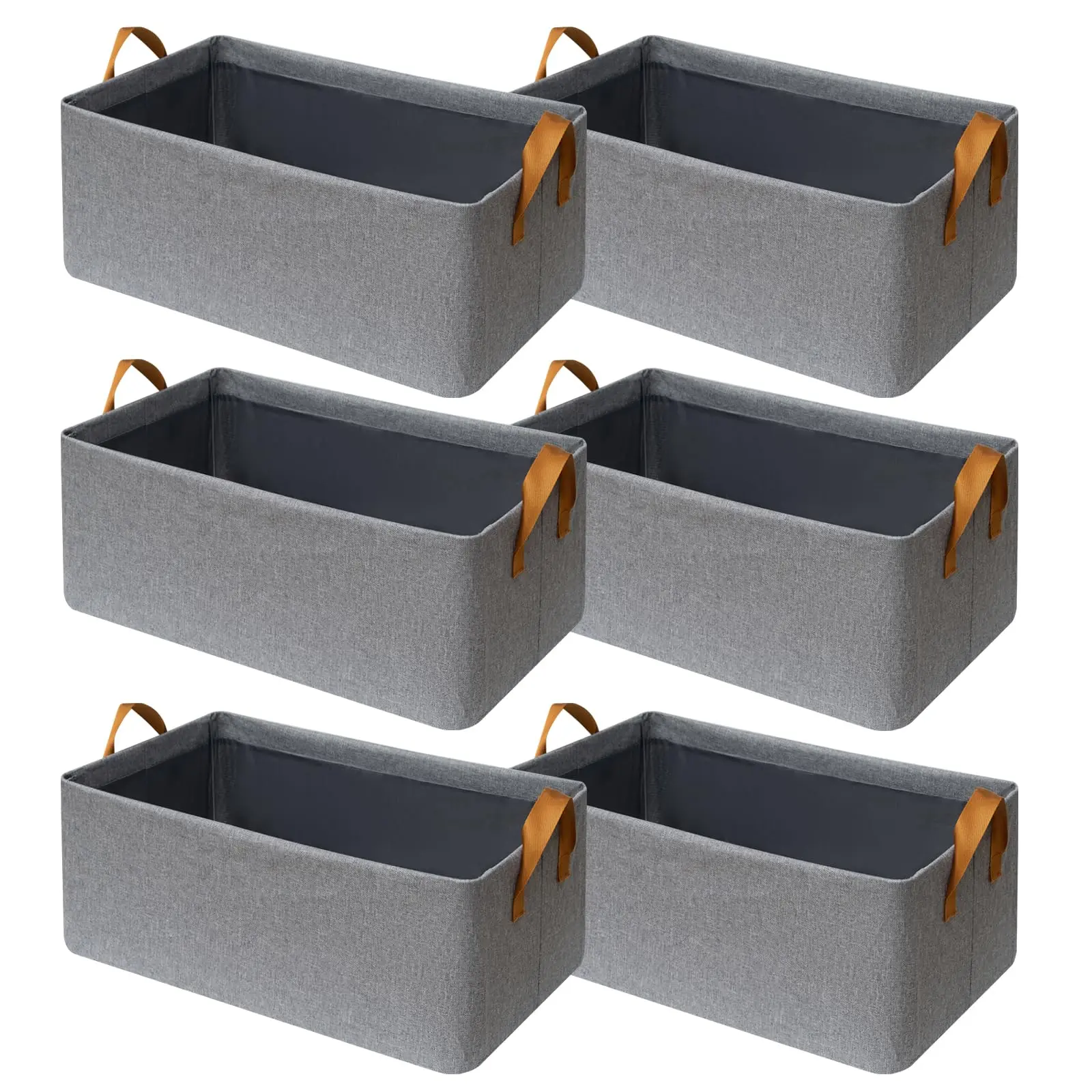 Large Capacity Storage Bins Closet Organizer System,Stackable Storage Containers,Folding Storage Boxes,Storage Bins for Living Room,Office,Dorm,Kitchen,Fabric Bins for Closet organization with Handles