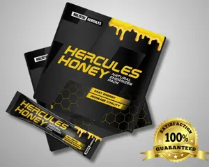 Hercules Honey – Herbal & Fruit Infused Honey Blend for Men  With Shilajit, Tongkat Ali, Goat Weed, Saffron & Pine Bark  Raw, Bold Flavor  Natural Energy & Stamina Support
