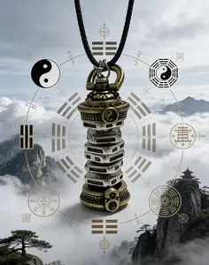 Mystery Pendant - Unique Design with Surprise Element for Versatile Occasions - Captivating Enigma Charm Necklace