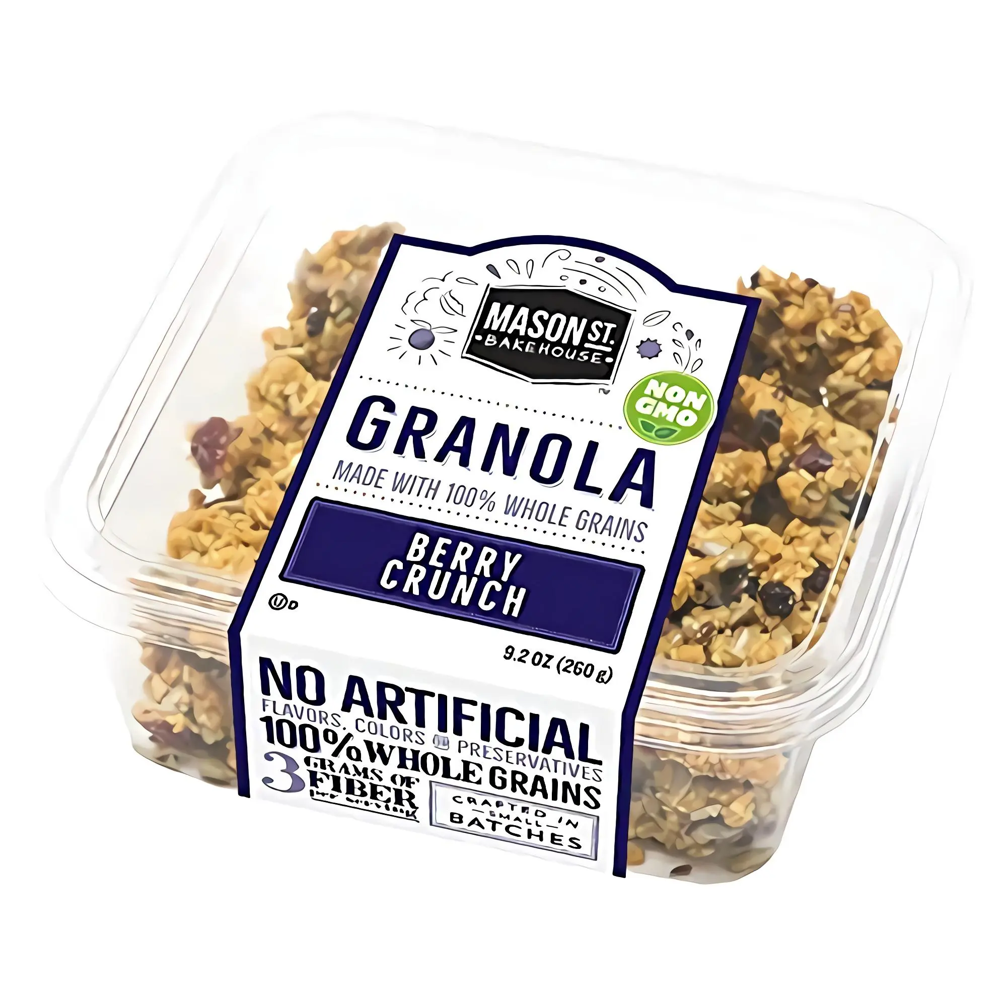 Mason Street Bakehouse Berry Crunch Granola | 9.2 Ounce | Pack of 2 | Healthy Breakfast Cereal