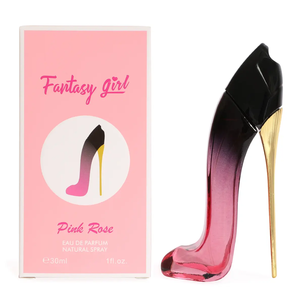 Royal Fragrance Fantasy Girl Pink Rosa Mini Perfume for Women Eau de Parfum 30ml Travel Size