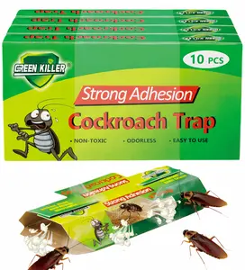 Cockroach Trap with Powerful Food-Based Bait – Glue Traps Roach Killer for House – Kitchen, Bathroom & Garage, Indoor Pest Control and Bug Catcher Solution