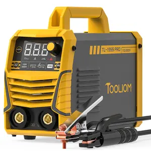 TOOLIOM 195A Stick Welder 110/220V Dual Voltage Lift TIG Welder, LCD Display IGBT Inverter Welding Machine with Hot Start Arc Force & VRD, Fits 5/32" Rods