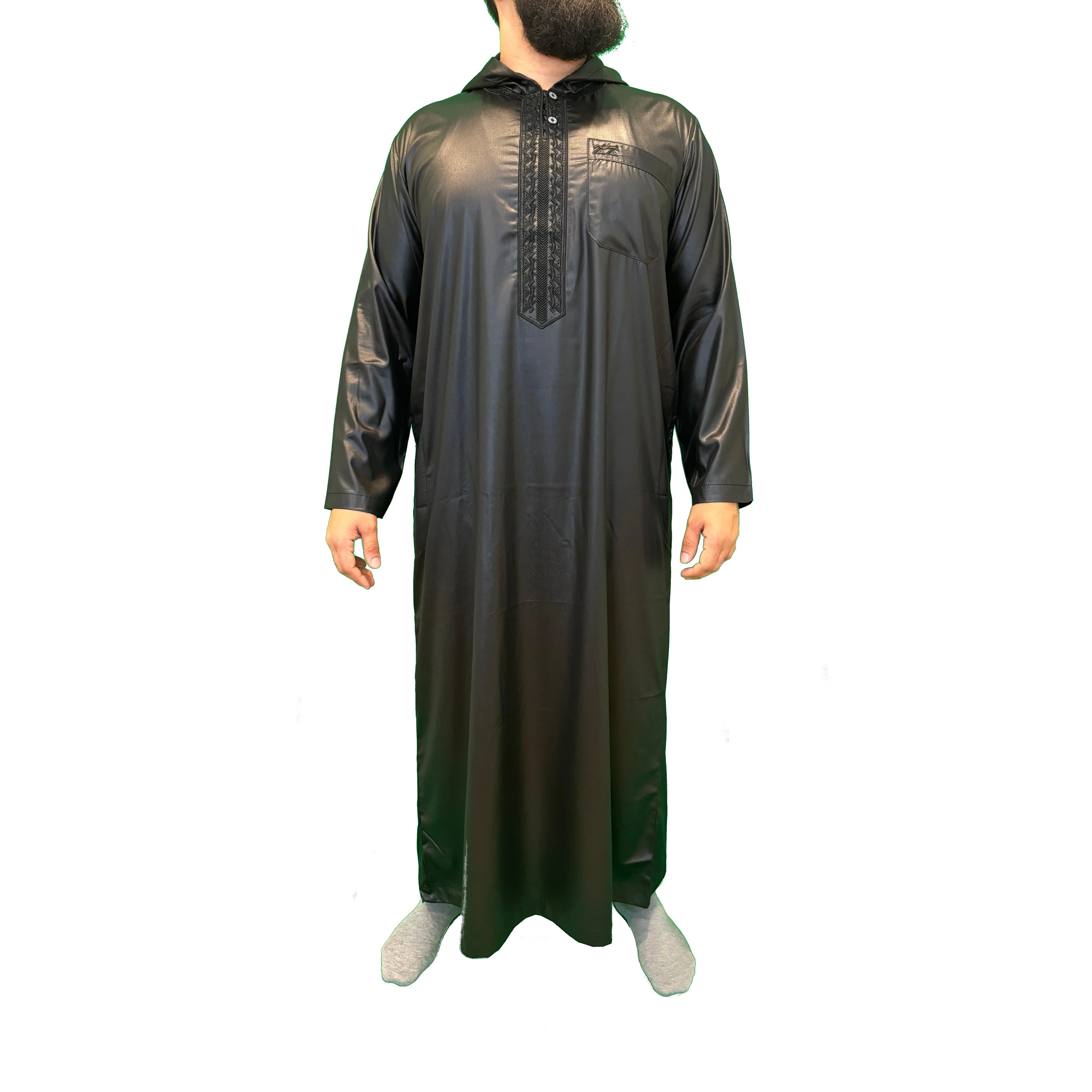 Classic Hooded Thobe - Black