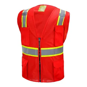 Red safety vest