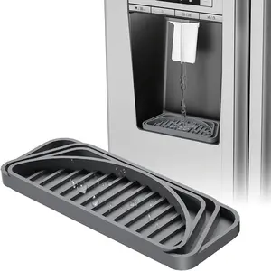 1pc Silicone Drip Tray for Coffee Machine And Refrigerator - Anti-Ice, Water Dispenser Mat Silicone Pad for Water Dispenser, Refrigerator, Coffee Machine, Bar Counter, Silicone Drain Pad, Drip Tray