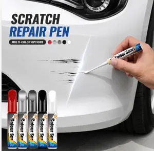2-in-1 Car Touch Up Paint Pen with Fine Tip & Brush, 5 Color Options, Smooth Application, Fast Drying, Effective Protection, Smooth, Matte & Satin Finishes for Automotive Scratch Repair (Car Paint Care Tool), Matte Finish