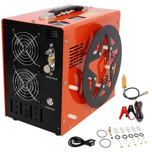 Donext PCP Air Compressor 4500PSI 30Mpa Portable Airgun Compressor with Auto Stop DC12V AC120V Oil Water Free for Paintball Scuba Tank