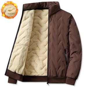 Menswear Men's Longsleeves Lightweight Thermal Lined Fleece Jacket - Plain, Fitted Cut, Polyester Shell, Warm Winter Coat, Zipper Closure, Pockets, Adjustable Cuffs, Casual Outdoor & Home Wear, Black, Durable Fabric, Tops