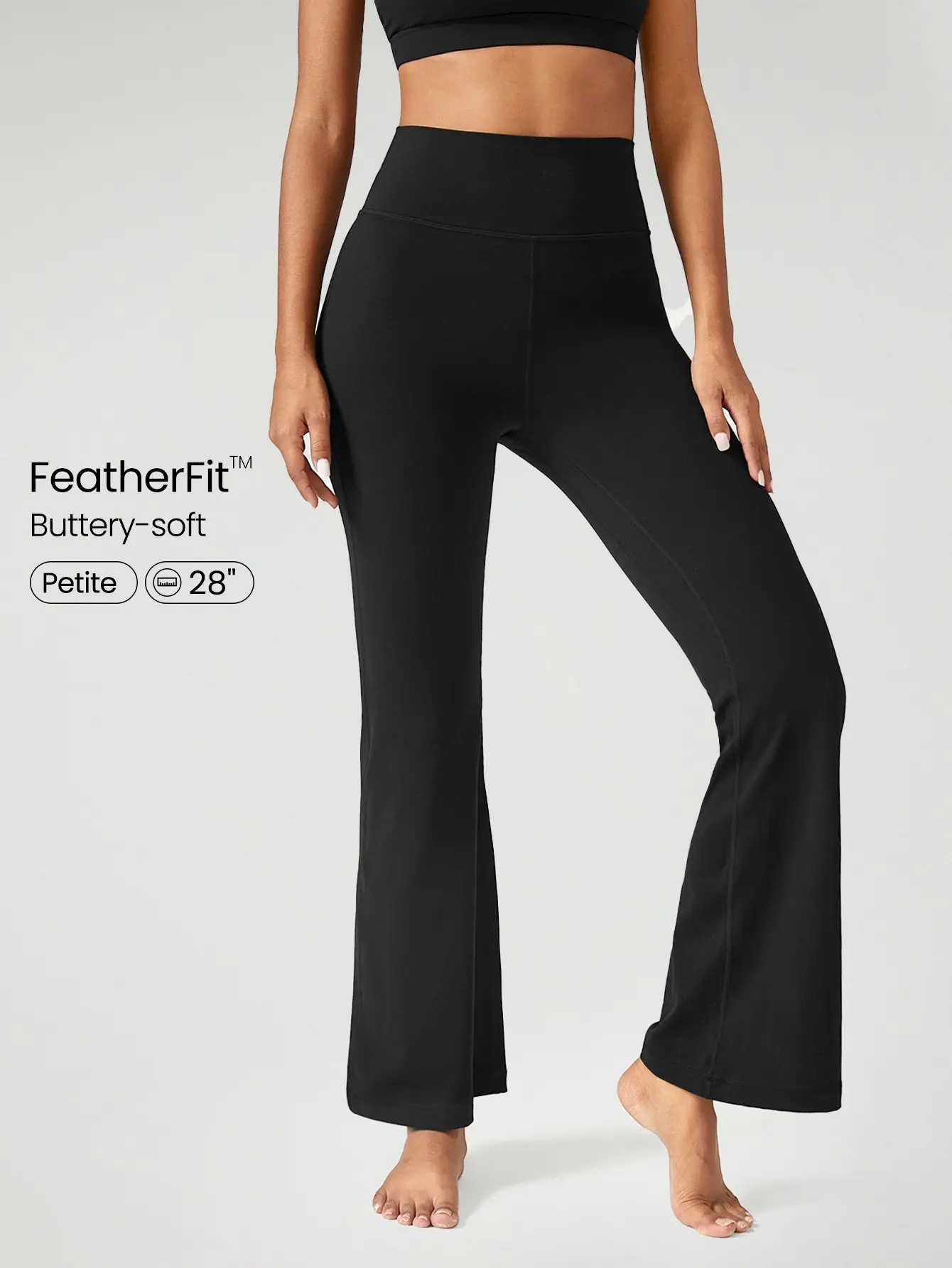 GLOWMODE 28" FeatherFit Flared Leggings