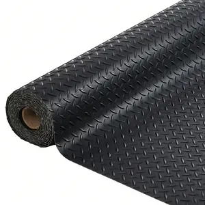 Heavy-Duty Diamond Plate PVC Garage Floor Mat - 2.8mm Thick Non-Slip Roll - Versatile Floor Protector For Car, Trailer, SUV, Warehouse, Gym - Ideal For Car Parking And Workshop Use - Multiple Size Options