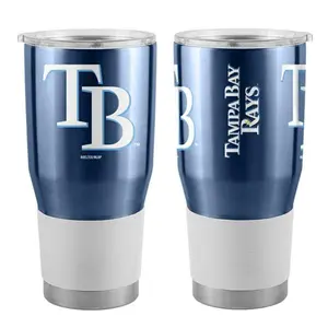 212 MAIN 30 oz Stainless Steel MLB Tampa Bay Rays Gameday Logo Chair Tumbler, 30Oz