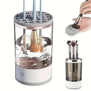 Must-Have Motorized Makeup Brush Cleaner High-Speed Rotating Tool Multi-Functional for Most Brush Sizes with LED Indicator