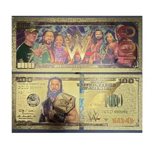 WWE Gold Foil $100 Novelty Banknote/Bill Commemorative Issue: The "Tribal Chief"
