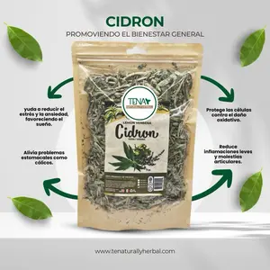 Cidron Premium Dried Herb 4oz - 100% Natural Sun-Dried Tea with Soothing Aroma & Versatile Use for Tea Lovers and Herbal Blends - Beverage, Flavor