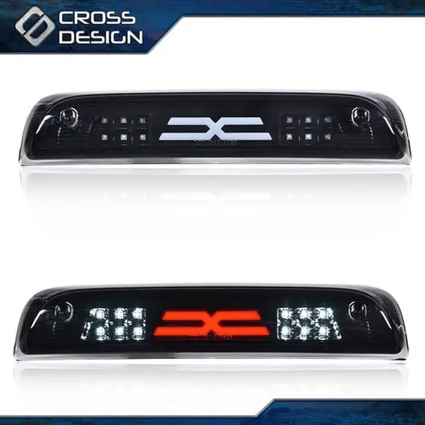 CROSSDESIGN Automotive LED 3rd Rear Brake Light Lamp Unit, Carlights Led Backlights Fit For 2014-2018 Chevy Silverado, GMC Sierra 2500/3500 HD Truck