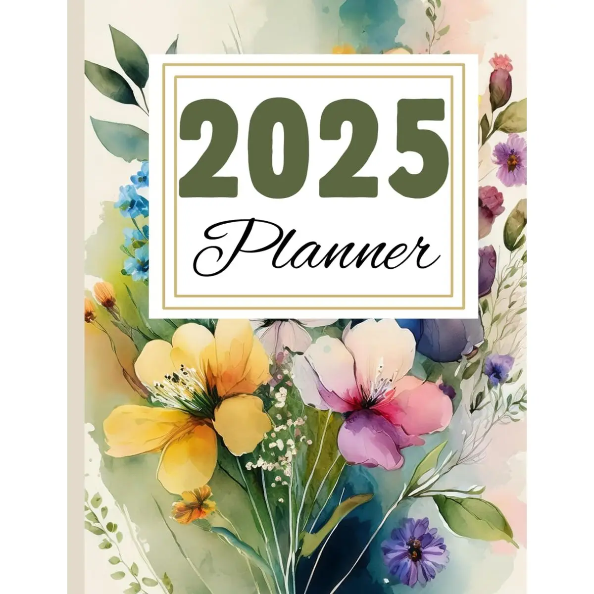 2025 PLANNER- FULL YEAR JAN 2025-DEC 2025. DAILY, WEEKLY AND MONTHLY PLANNER FLORAL DESIGN: WITH DAILY HABITS ROUTINES , GOALS AND NOTES PAGES Paperback – November 28, 2024