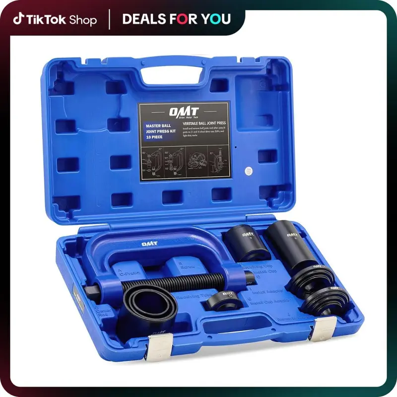 Heavy Duty Ball Joint Press & U-Joint Removal Tool Kit – 10 PCS With 4x4 Adapters, Unbranded
