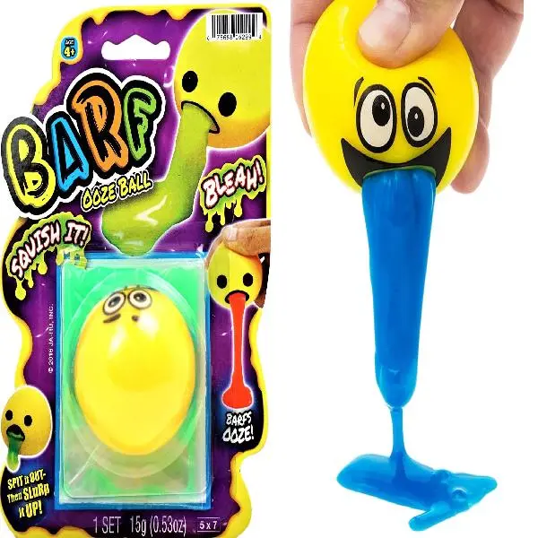JA-RU Barf Slime Toy Squishy Stress Balls for Kids (1 Fidget Ball Assorted) Throw Up Vomit Slime Balls. Anti Stress Squeeze Toy. Funny Pranks Party Favors Easter Egg Fillers. 5299-1