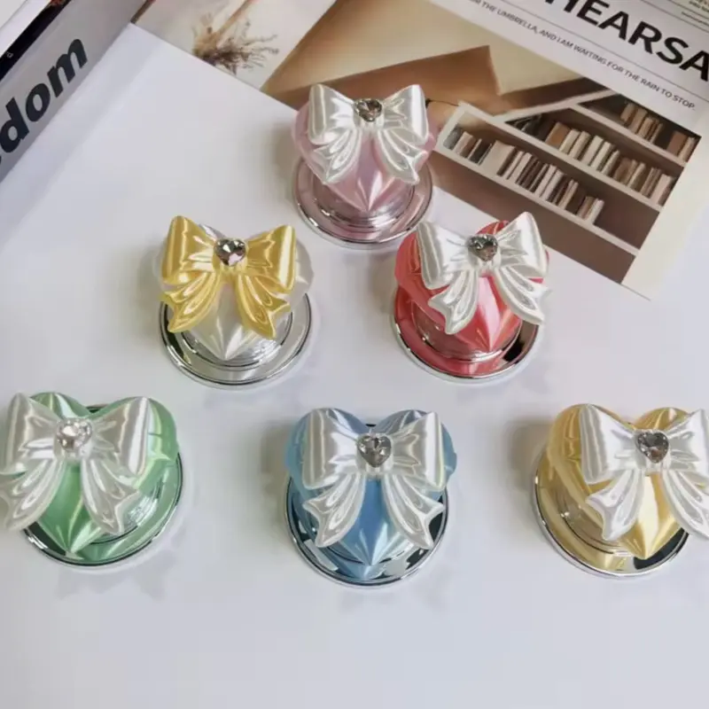 3D-Printed Heart Bow PopSocket, Phone Grip & Stand for Smartphones