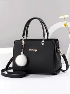 Women's Patchwork Handbag, Casual Handbag Satchel, Fashionable Handbag, Fashion Elegant Handbag, Large Capacity Shoulder Bag, Fashion Square Design, Multi-Functional Crossbody Bag, Ideal for Travel & Daily Use, Stylish Square Bag
