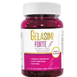 Gelasimi Forte gummies (60 gummies) Hydrolyzed collagen Biotin and Keratin Healthcare Supplement Dietary Edible Beauty Hair Nail Healthy Colagen Optimum Bathroom Fitness Vitamin