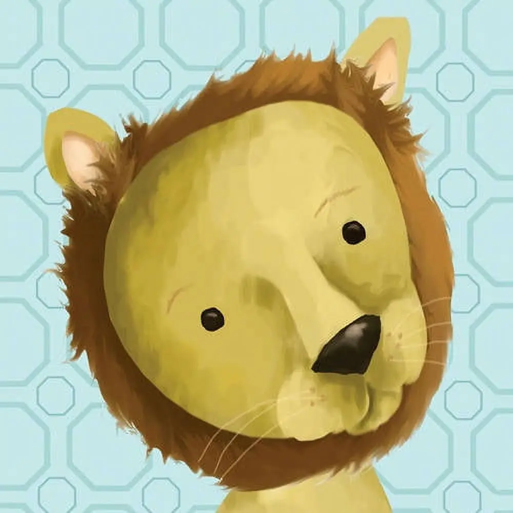 Oopsy Daisy Rauri the Lion Canvas Wall Art Decor Artwork