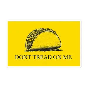 Taco Trump Always Chickens Out Stickers Taco For June 14th Anti trump hat resist Trump, Protests Bubble-free stickers Tariffs Stickers