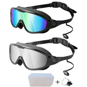 Swim Goggles (Buy 1 Get 1 Free Today) – Anti-Fog, UV Protection, No Leak Swimming Accessories with Bonus Case & Clips for Adults, Pool & Beach Use