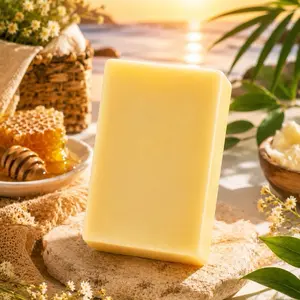Artisanal Rice and Honey with Vitamin E Soap, Gentle Daily Cleansing Body Care Bar for Natural Soft, Radiant Hydrated Skin