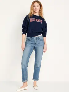 Old Navy Women's Mid-Rise Wow Boyfriend Straight Jeans