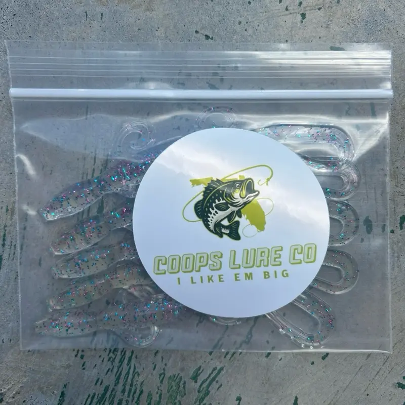 Cosmic-clear softplastic lizards fishing lures