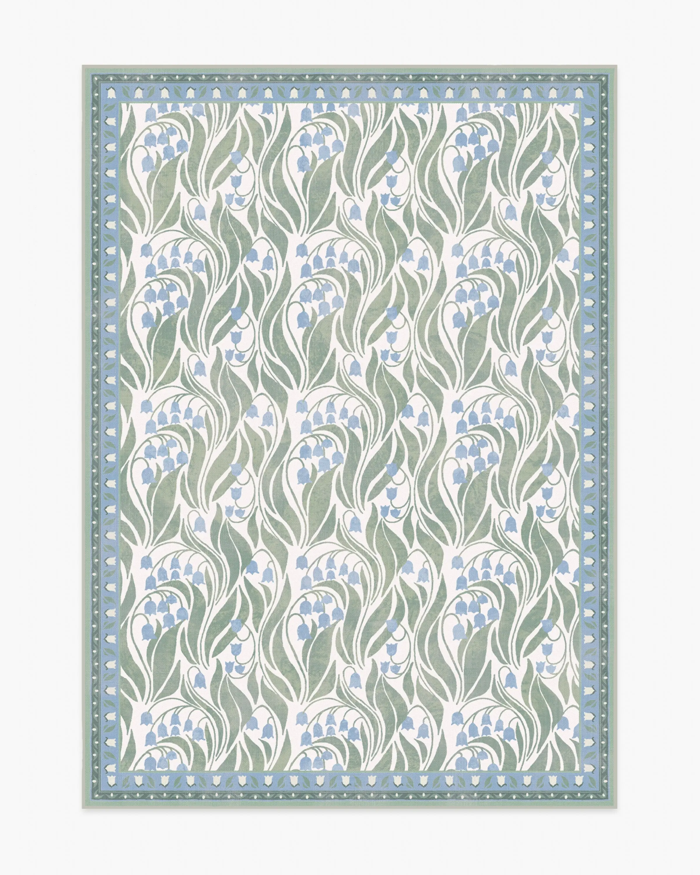 Lila Ivory & Soft Blue Flatwoven Rug