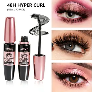 Hyper Mascara Curling Lash Sensational, Washable, Lengthening & Volumizing, Long-Lasting Waterproof, Blackest, Define & Multiply