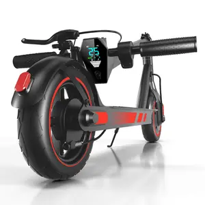 Electric Scooter Adults, 500W Motor, 25MPH Top Speed,10" Vacuum Big Tires, Long Range Miles,Foldable E-Scooter with Smart App Control & Drum Braking System Foldable Scooter